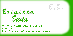 brigitta duda business card